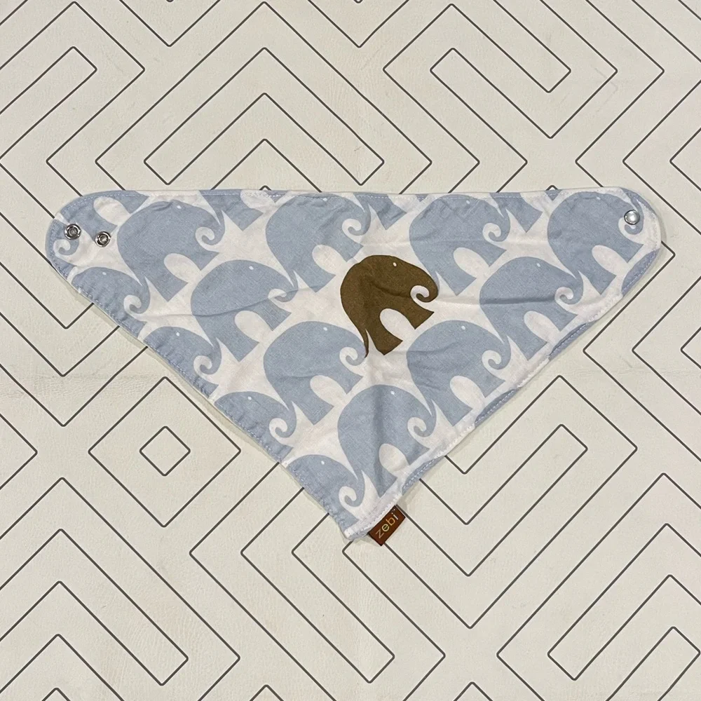 Zebi Elephant Bandana Bib